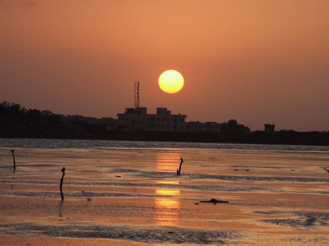 Sunset At Randada Lake, Rajkot, Gujarat, India.